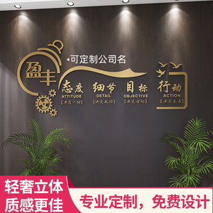 立体字墙贴励志