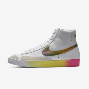 nike blazer mid 77 开拓者男子彩虹渐变镭射休闲板鞋cz8653-136