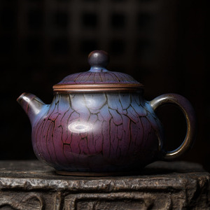 神垕全手工大师手制白露伟茶壶 禹州钧瓷功夫泡茶壶