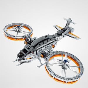 星球大战鱼鹰直升机拼装积木模型飞船吉达城的帝国成人高难度玩具
