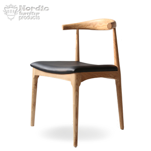 饭店餐椅实木牛角椅 美式餐椅 实木椅西餐厅桌椅复古中式靠背椅子