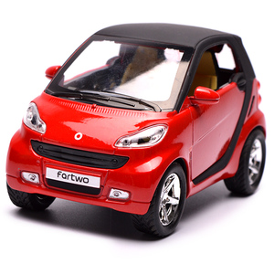 儿童玩具车 奔驰smart合金小汽车男孩玩具汽车模型宝宝惯性回力车