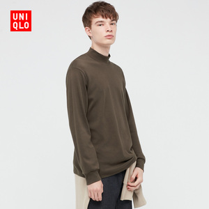优衣库 男装 柔软高领t恤(长袖初秋)440525 uniqlo