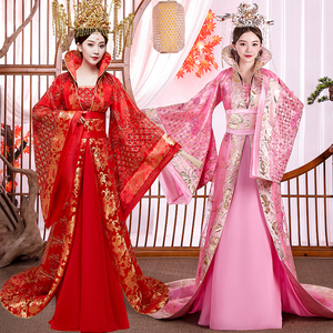 古装女汉服武则天唐朝超仙全套高领公主贵妃古风女装皇后宫廷服装