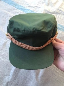 老库存87作训帽八七橄榄绿作训帽老式平顶帽工作帽