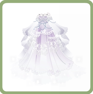 【小俊】奥比岛唯美长婚纱，魔力时装，游戏单品