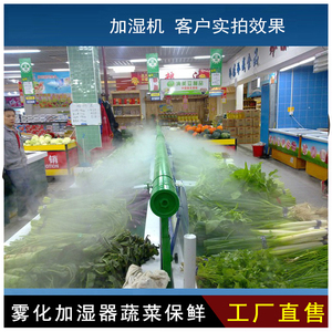 果蔬架超声波雾化加湿机蔬菜水果保鲜设备蔬菜喷雾增湿水雾加湿器