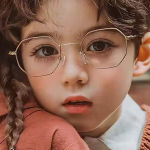 新款儿童平光镜男孩女孩眼镜框小孩装饰透明眼镜潮