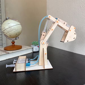 高中通用技术作品学生diy手工拼装挖掘机材料高二物理科技小制作