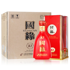 今世缘42度国缘k5白酒500ml*4瓶整箱装婚宴商务