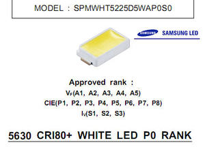 SPMWHT5225D5.韩国三星5630/5730贴片led灯珠.2800-7000k用于照明