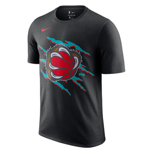 耐克nike nba猛龙灰熊球队运动休闲短袖t恤cj5662-010 cj5670-547