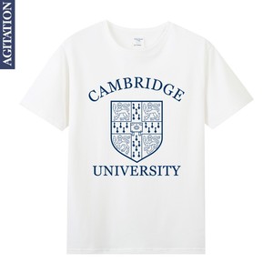 cambridge剑桥大学校服t恤男女短袖学生班服青少年文化衫宽松潮
