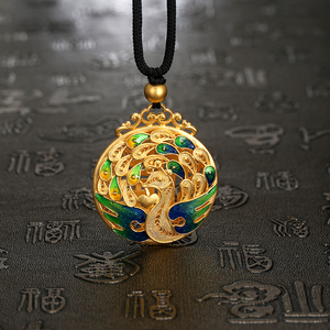 金凤凰吊坠黄金纯金