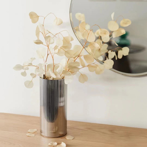 北欧简约居家客厅茶几插花装饰花瓶轻奢创意不锈钢花盆花器摆件