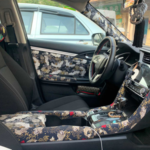 纯棉布汽车jdm面料蝴蝶樱花仙鹤青海波日式日本和风布料111人付款9