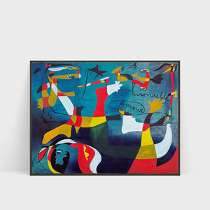 飞翔的爱米罗印刷喷绘简约有框抽象挂画客厅卧室沙发背景墙装饰画