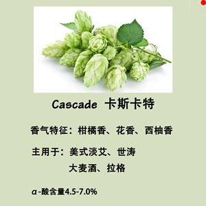 CasCade卡斯卡特啤酒花拉格IPA 50g颗粒自酿工具原料香花