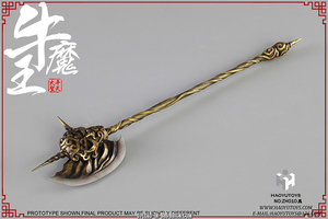 金属1/6双手斧 陈咬金大斧头 12寸古代兵人偶haoyutoys牛魔王兵器