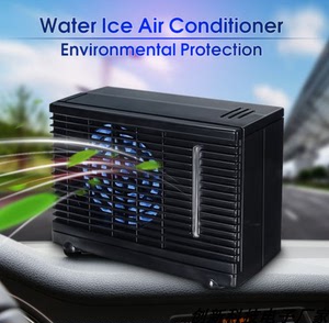 正品12v车载水制冷面包车空调扇冷空调 24V汽车冷风空调扇 加湿器