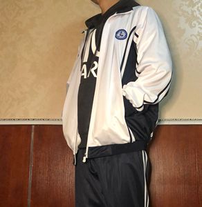 金光绒双面滑校服黑白运动套装滑料职业中专校服大码高中非绝版
