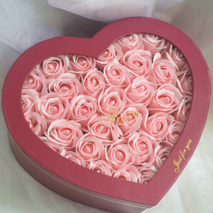 香皂花礼盒心形永生花玫瑰创意高档礼物情人节送女友闺蜜生日毕业