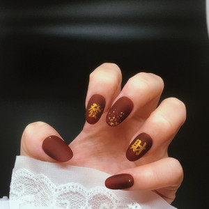 美甲贴片成品发财