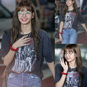 丽莎lisa同款上衣t恤女短袖宽松纯棉体恤设计感女装2022新款ins潮