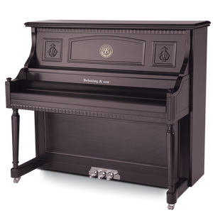 贝宁钢琴立式up-132黑红哑光全新88键成人家用专业演奏品牌钢琴