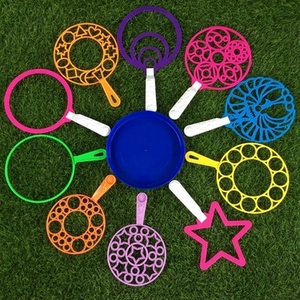 儿童公园玩耍泡泡秀多形状大号爱心泡泡圈玩具教学表演泡泡棒道具
