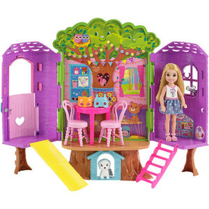 芭比娃娃Barbie小凯莉树屋女孩公主生日礼物套装过家家儿童玩具