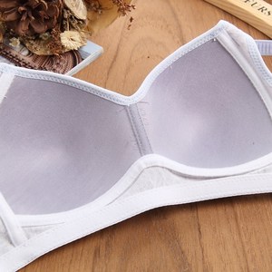 纯棉质包邮少女学生聚拢薄款舒适钢圈女文胸套装无全棉内衣内裤