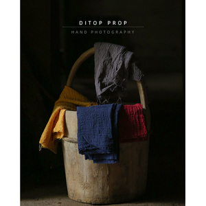 摄影拍照道具背景布摆件ins水果静物食物菜品拍摄做旧毛边老纱布料