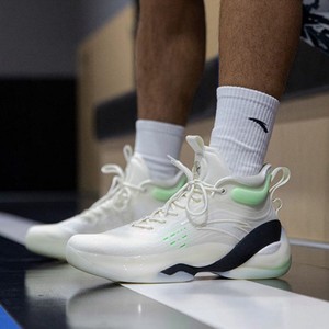 安踏kt7汤普森7代/七代战靴留白天使之城配色nba高帮大码篮球鞋男