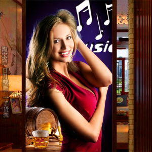 ktv性感美女自粘墙纸会所酒吧3d大幅海报背景墙装饰壁画无缝墙布