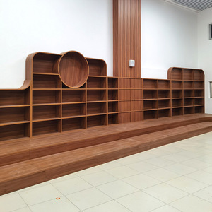 定制创意蘑菇造型柜幼儿园儿童乐园图书馆展示厅弧形书柜组合书架