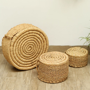 包邮 云南草墩凳子 手工稻草编织坐墩蒲团坐垫透气 实用家具家居