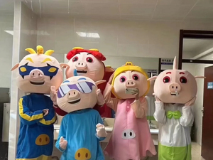 猪猪侠cos卡通人偶服装菲菲公主小呆呆波比超人强人穿玩偶演出服