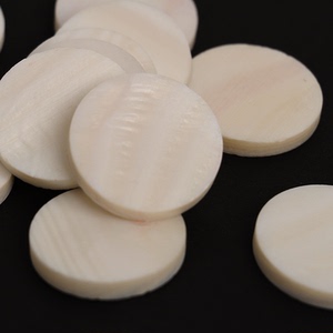 贝壳天然白贝圆形圆片厚度5mm精品diy镶嵌装饰品材料