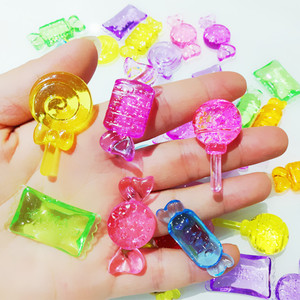 儿童过家家真水晶糖果宝石摆件棒棒糖饰品水果糖小孩分享小礼物