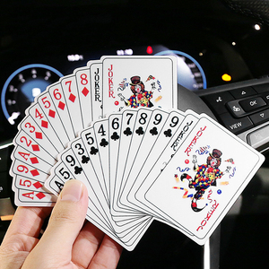扑克牌临时停车号码牌亚克力定制个性创意方块汽车移车挪车电话牌