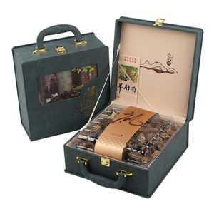 新款3D手提包羊肚菌包装盒200克250克羊肚菌干货礼盒礼品盒空盒子