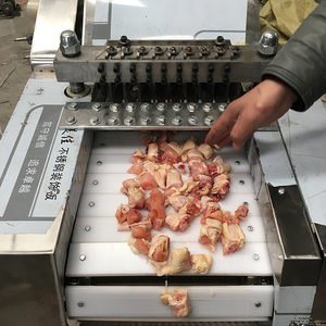 新品不锈钢全自动切块机 剁鸡块机器 砍鱼鸭鹅斩排骨鲜冻肉切肉机