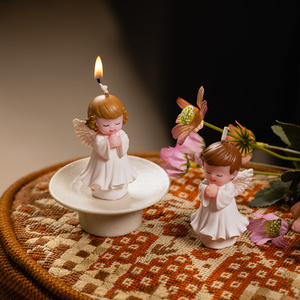 儿童派对用品生日礼物创意生日蜡烛天使工艺蜡烛蛋糕装饰摆件