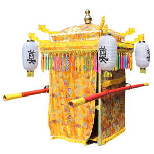 抬骨灰盒轿子白事天堂轿钢架灵棚灵堂天堂轿殡葬祭祀用品花轿1人付款