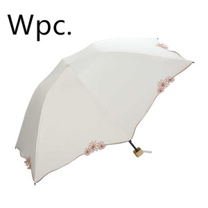 正品日本WPC鸟笼扇贝遮光防晒99%防UV紫外线超轻太阳伞801-2113