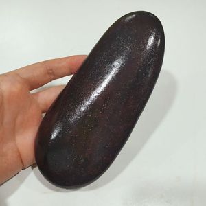 455克和田玉红沁红玉籽料原石 红玉天然真皮型好顺手手把件雕刻料