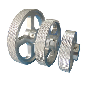 金属铝合金滚花轮压花同步编码器轮 计米轮子(多规格 周长100 200