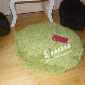 特价 欧式圆形可爱长毛地毯草绿色客厅茶几卧室 床边地垫满铺定做