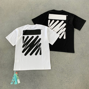 正品潮牌off ow white马克街头箭头涂鸦廓形短袖t恤上衣男女夏
